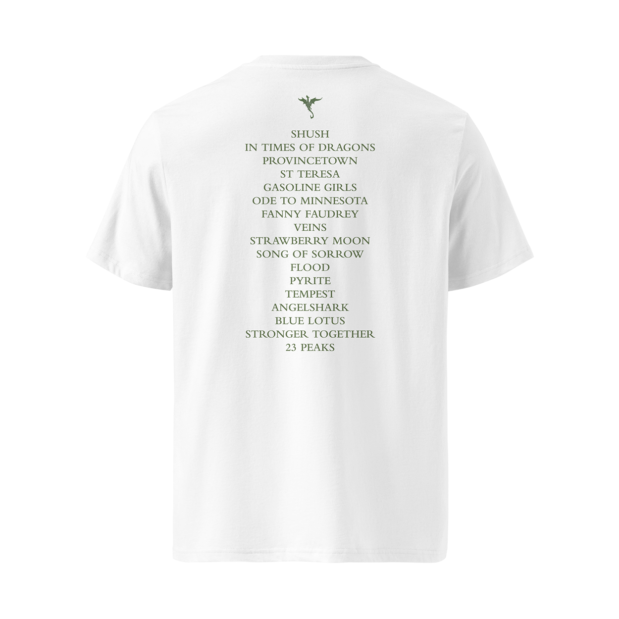 Tori Amos - In Times of Dragons Tracklist Tee